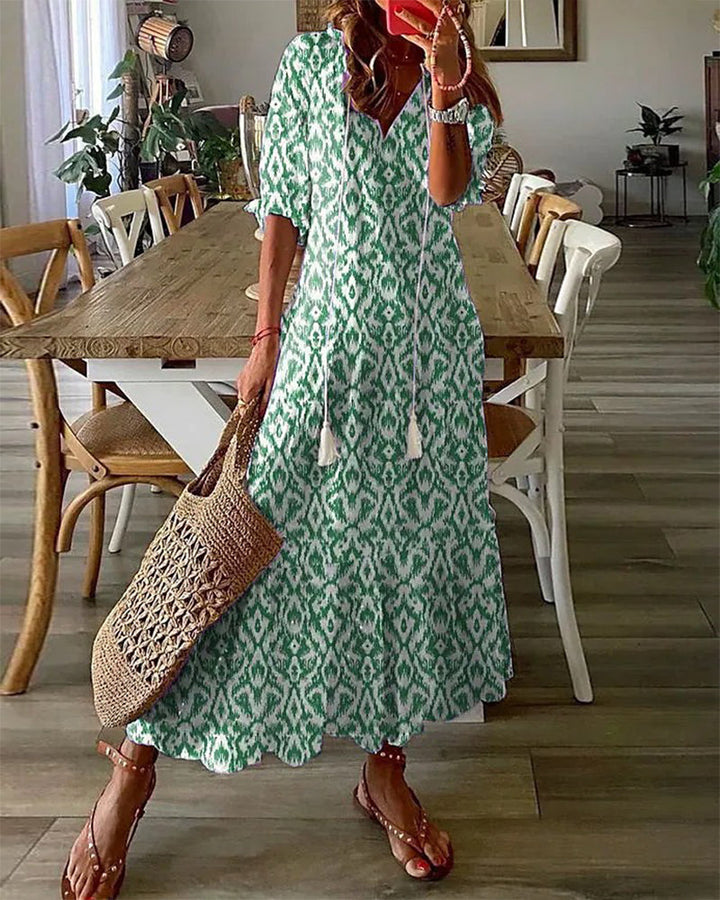 Dianna - Boho Mave Jurk