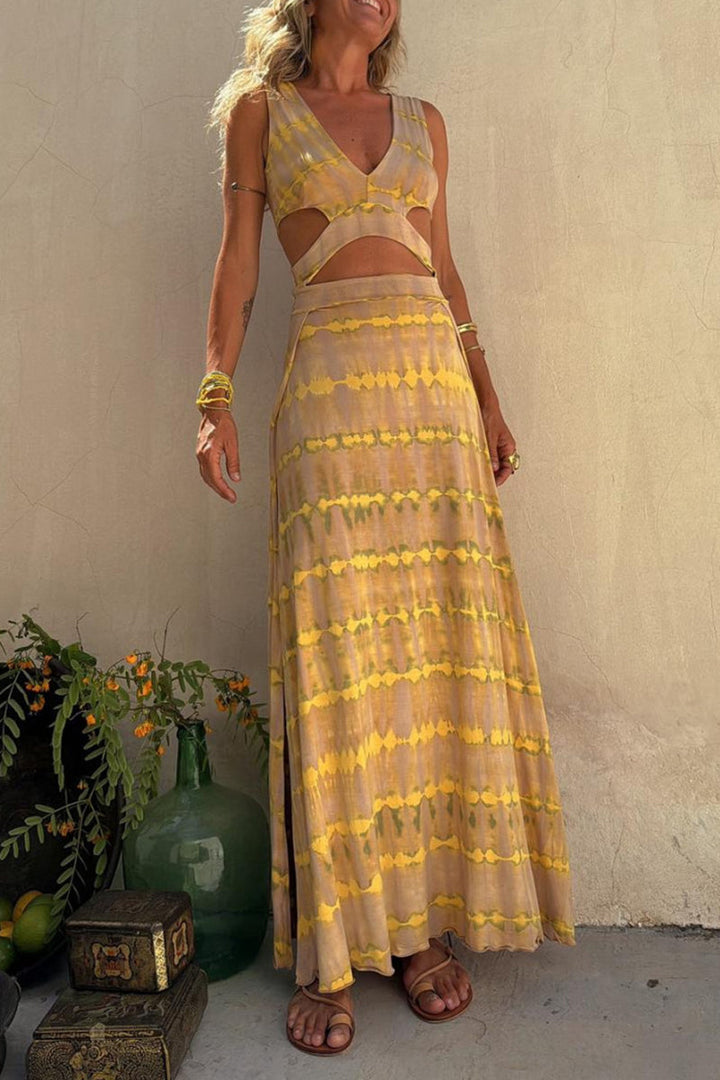 Dixie | Robe Maxi Chic avec Détails Cut-Out