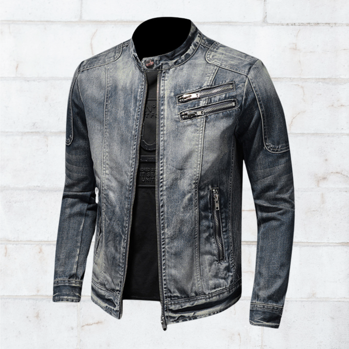 Jason | Robuuste en trendy jas met staande kraag