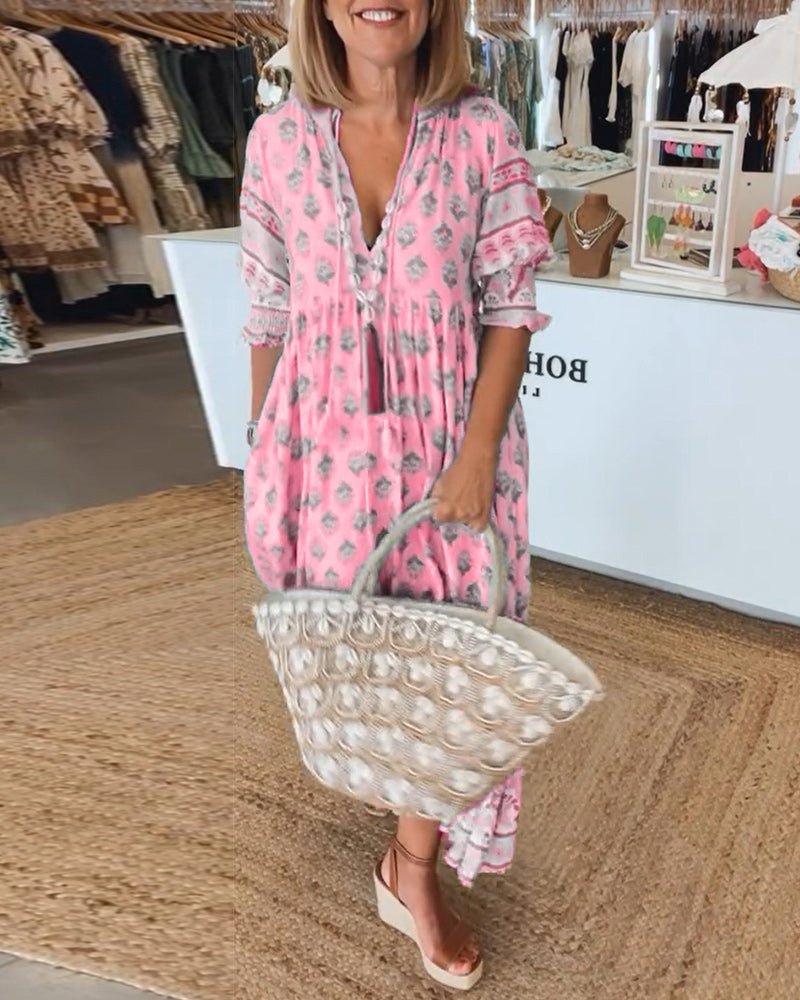 Louise - Jurk met V-hals