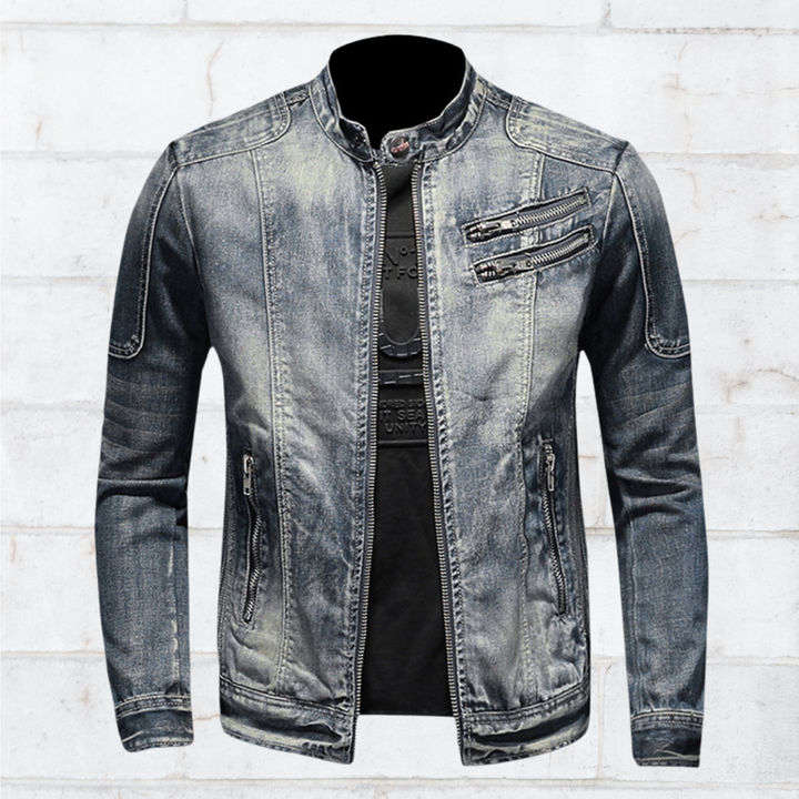 Jason | Robuuste en trendy jas met staande kraag