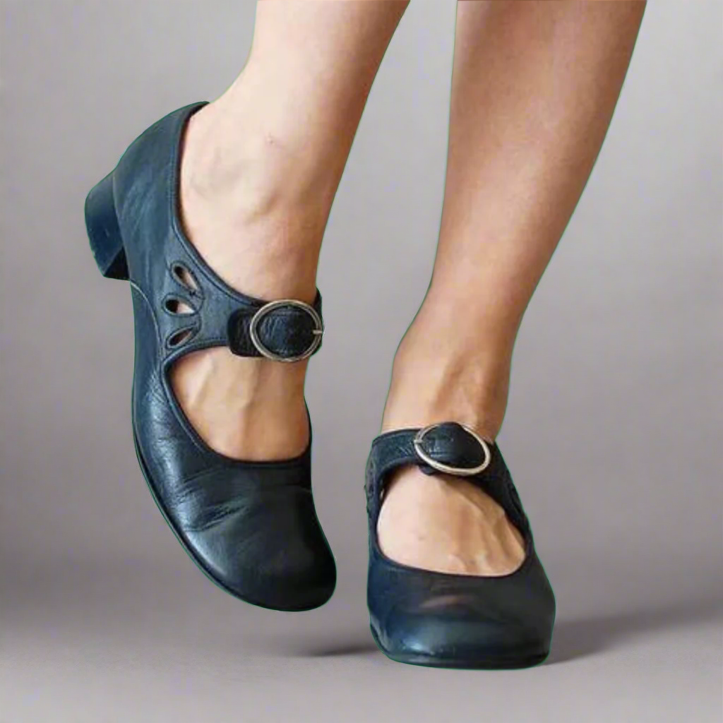Denisa | Orthopedische Leren Sandalen met Comfortabele Wedgezool