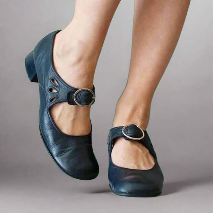 Denisa | Orthopedische Leren Sandalen met Comfortabele Wedgezool