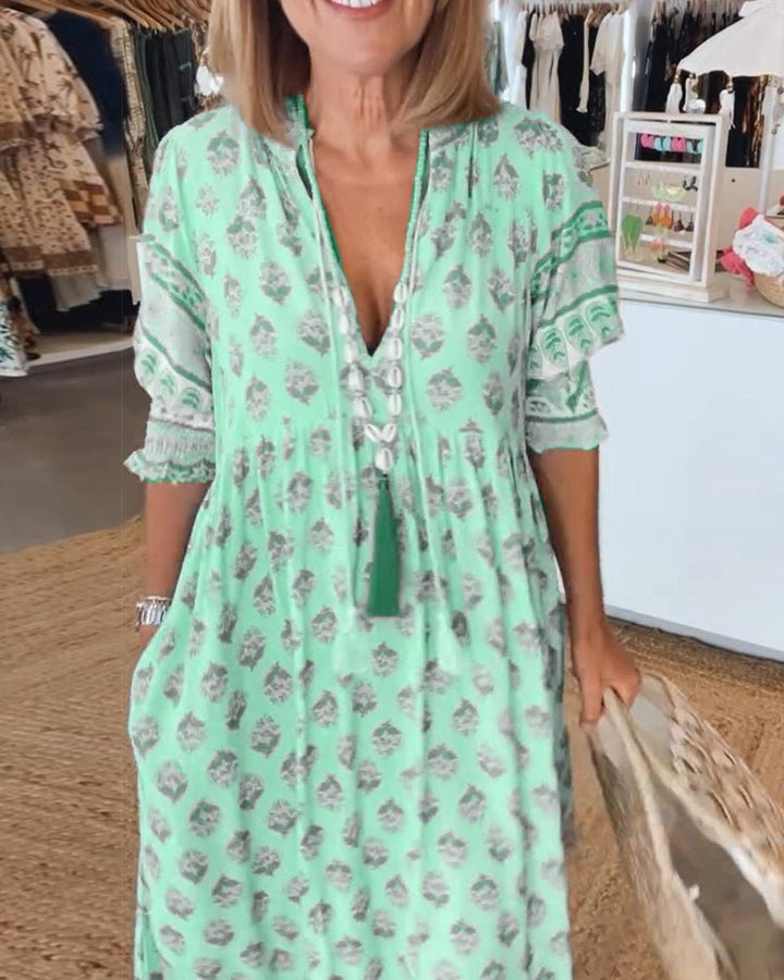 Louise - Jurk met V-hals