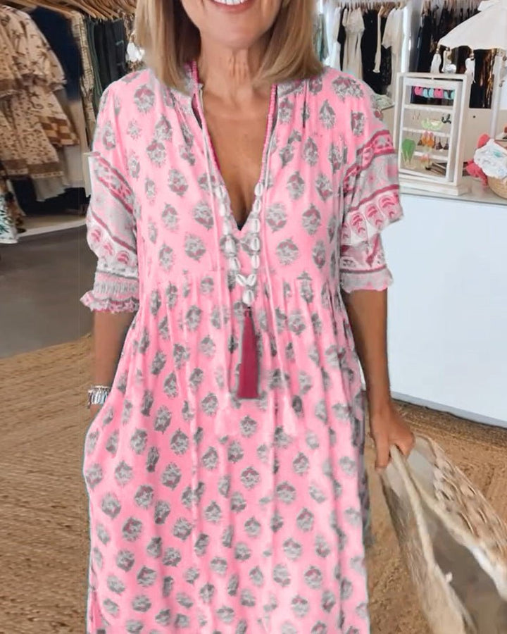 Louise - Jurk met V-hals