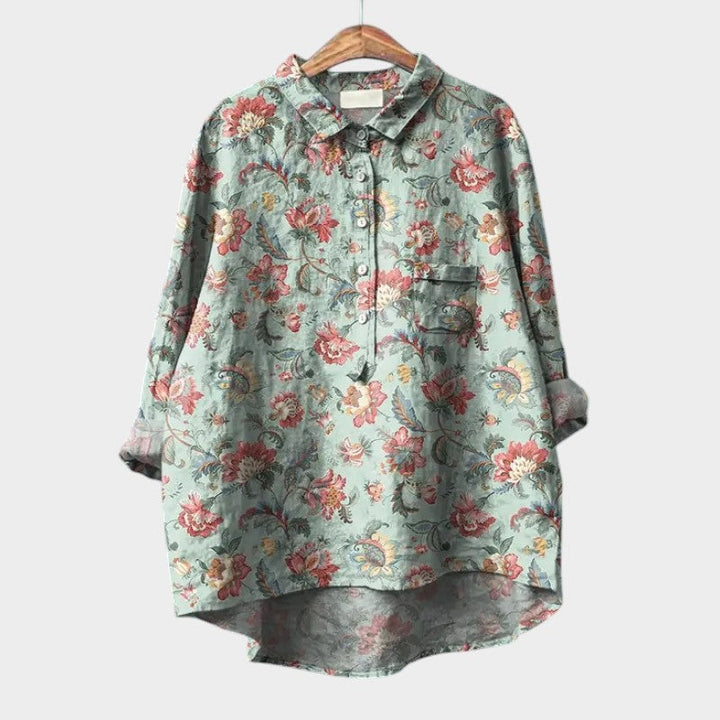 FLEUR™ | ELEGANTE BLOUSE MET BLOEMEN