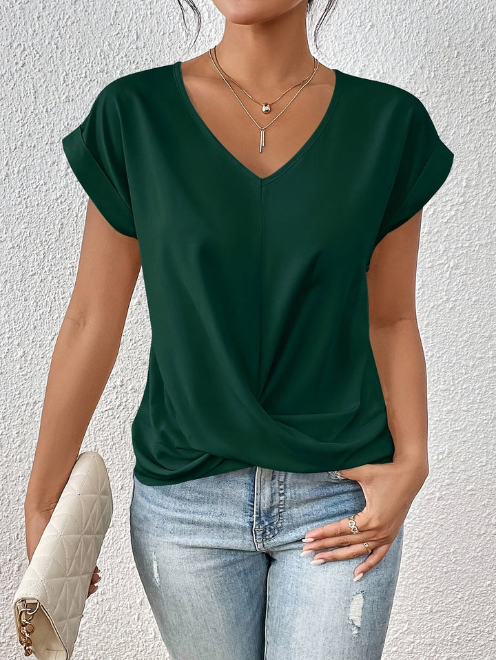 SANNE I LÄSSIG V-HALS T-SHIRT
