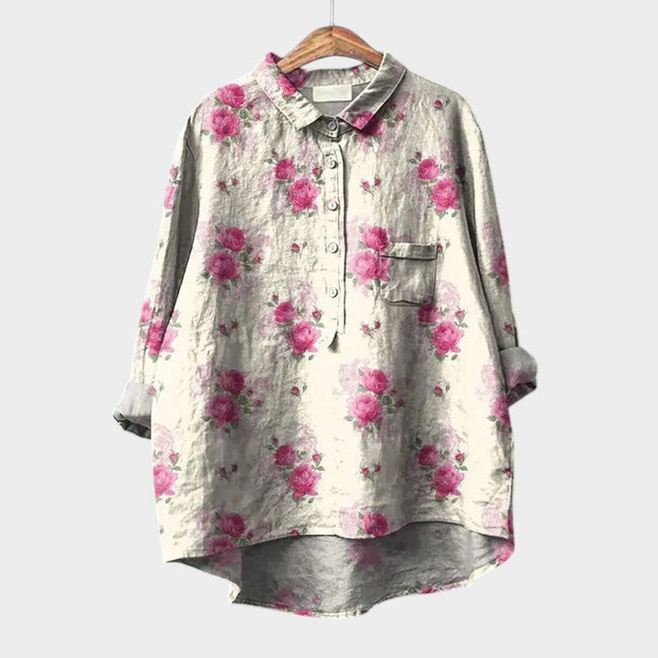 FLEUR™ | ELEGANTE BLOUSE MET BLOEMEN