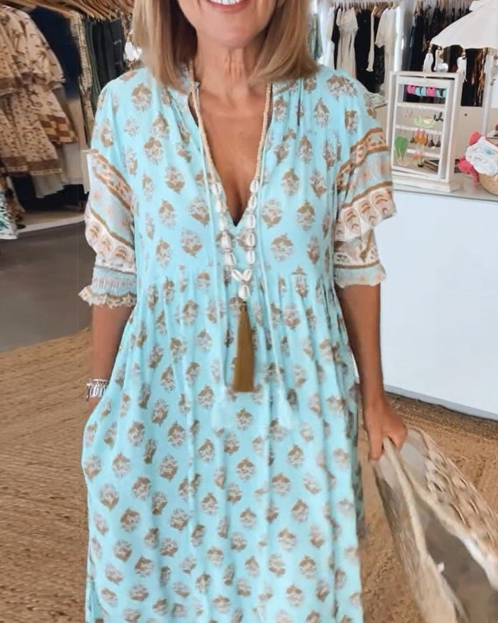 Louise - Jurk met V-hals