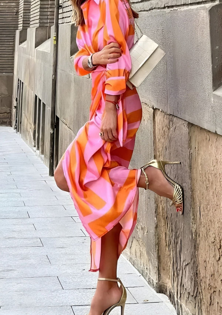 Christiana | Robe Croisée à Imprimé