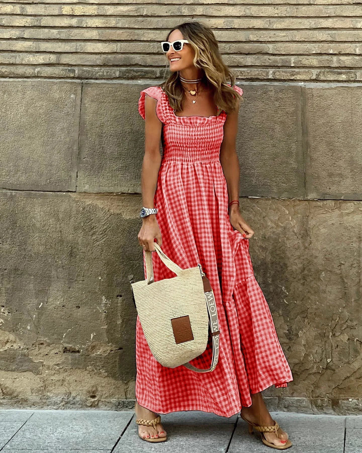 Mila™ | Robe Rétro à Carreaux