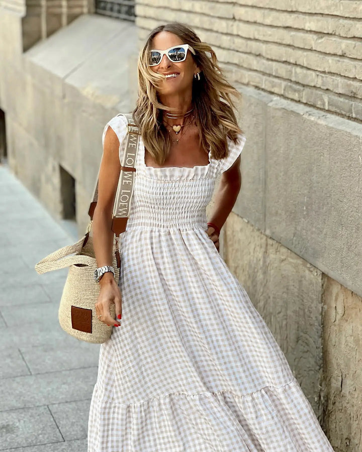 Mila™ | Robe Rétro à Carreaux