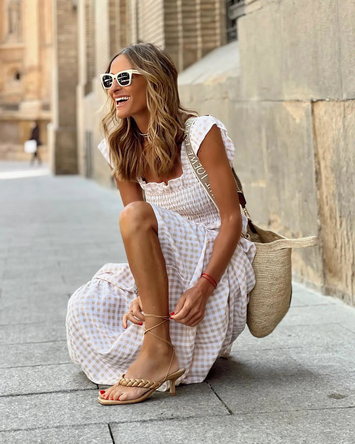 Mila™ | Robe Rétro à Carreaux