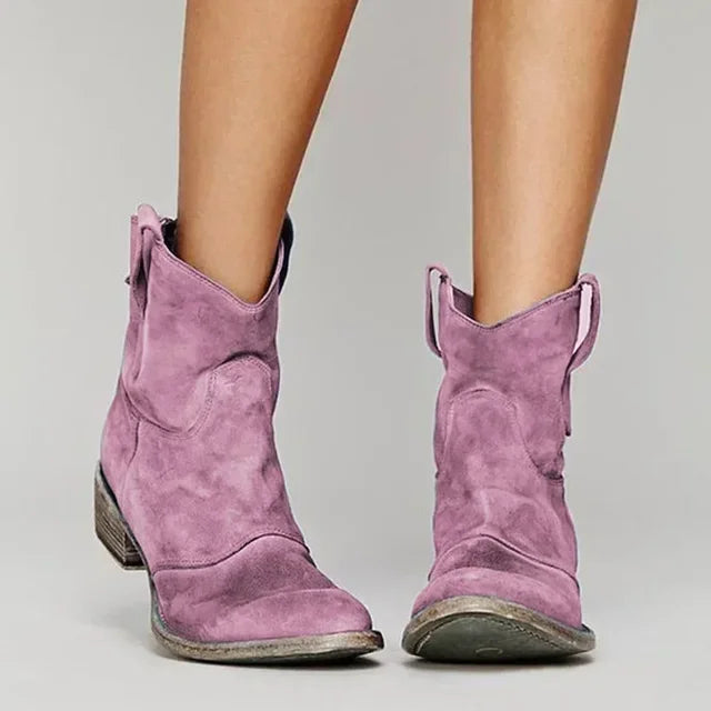 Thalia | Vintage Cowboy-Enkellaarsjes