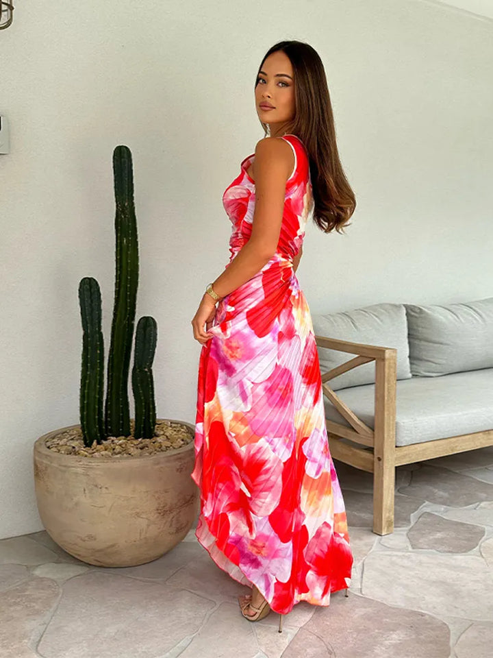 Katie | Plissé Zomerjurk (Bijna uitverkocht)