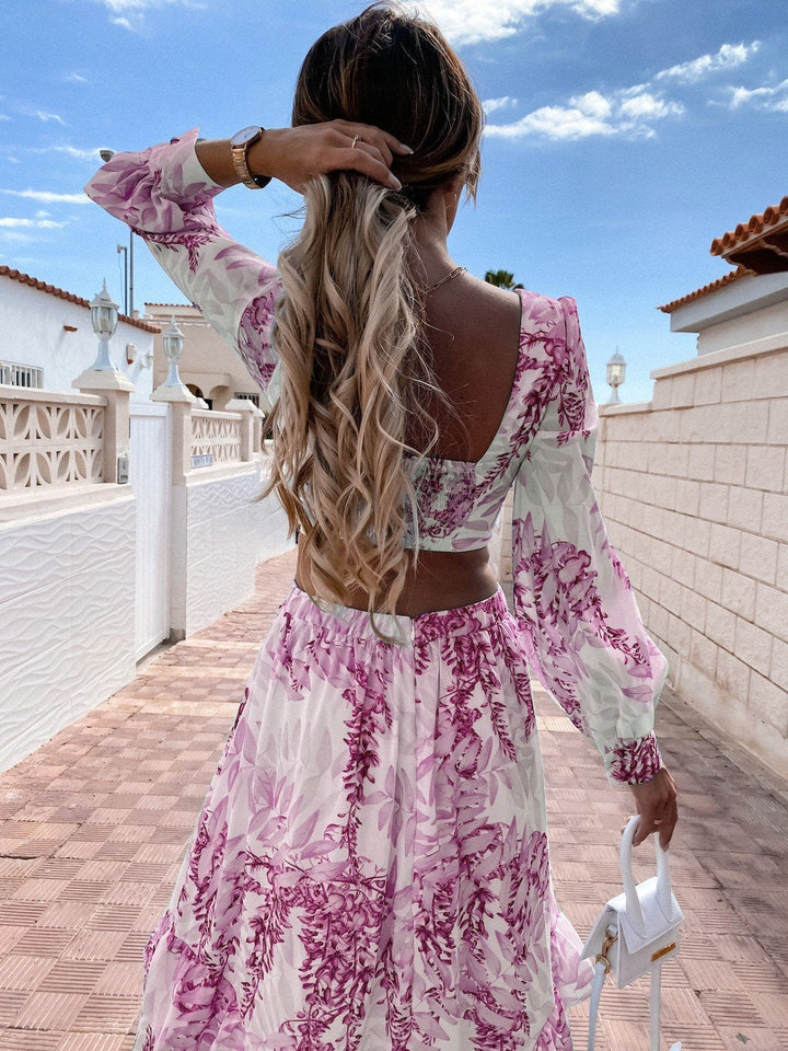 Alazne - Robe Maxi Élégante avec Découpes Raffinées