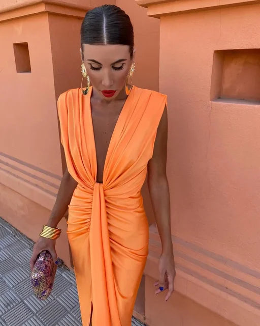 Isabella | Robe de soirée à décolleté plongeant