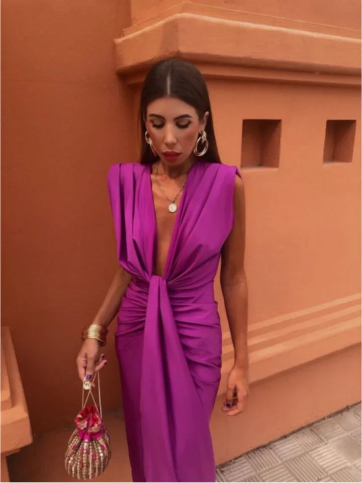 Isabella | Robe de soirée à décolleté plongeant