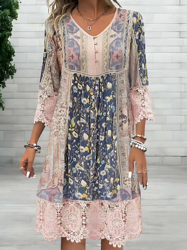 Tamara | Luxe Vloeiend Boho-Jurk (Bijna uitverkocht)