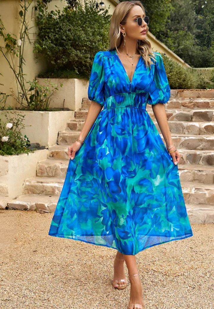 Danielle | Tijdloze Middellange Luxe Jurk (Bijna uitverkocht)