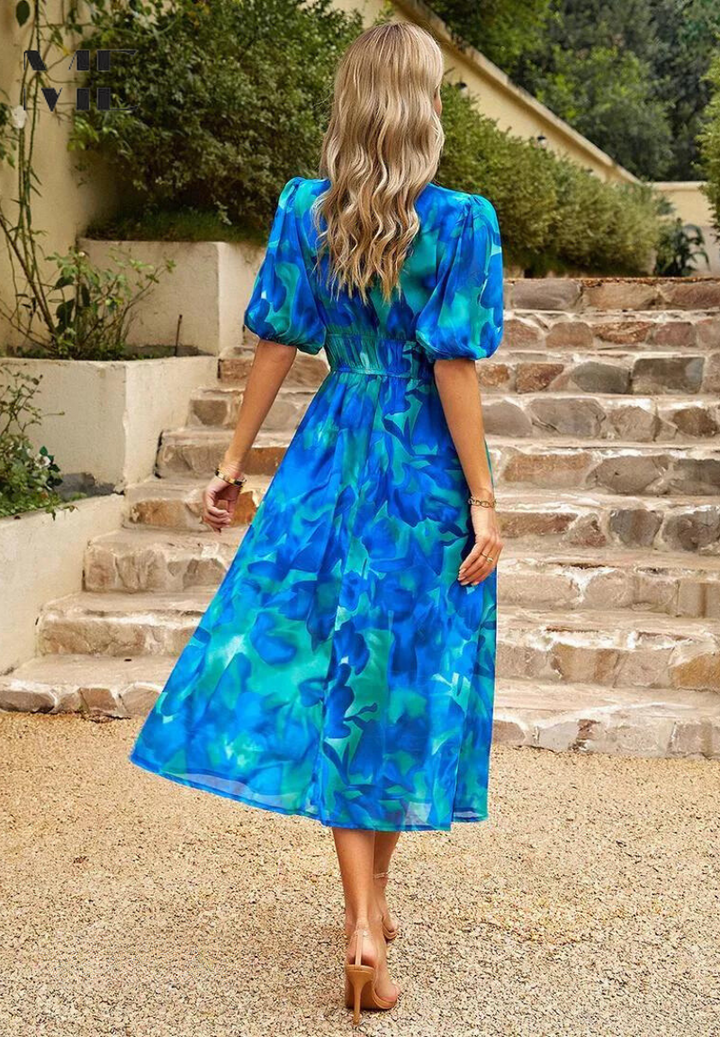 Danielle | Tijdloze Middellange Luxe Jurk (Bijna uitverkocht)