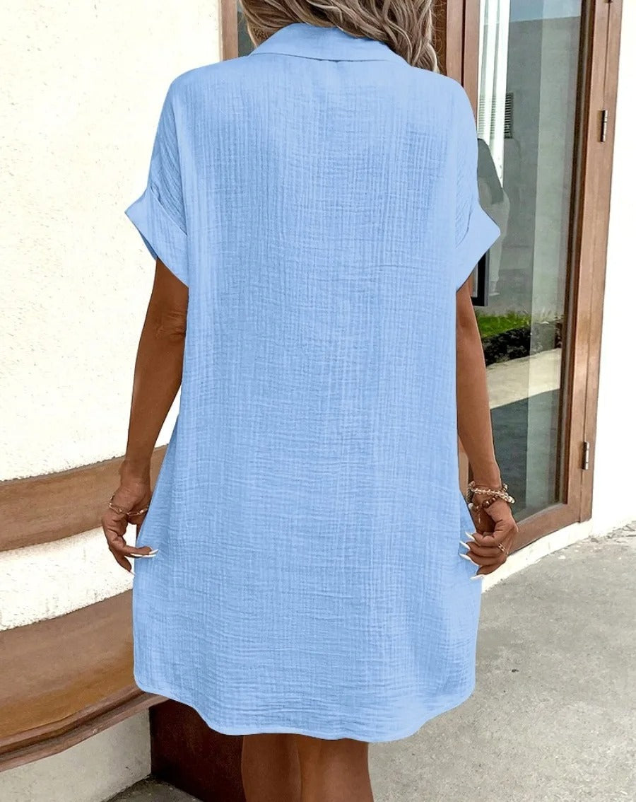 Fenna | Robe à Boutons Sans Effort