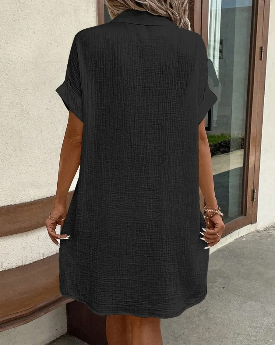 Fenna | Robe à Boutons Sans Effort