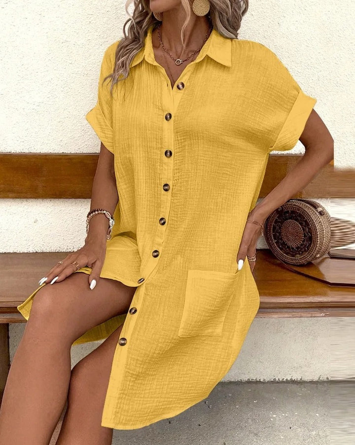 Fenna | Robe à Boutons Sans Effort