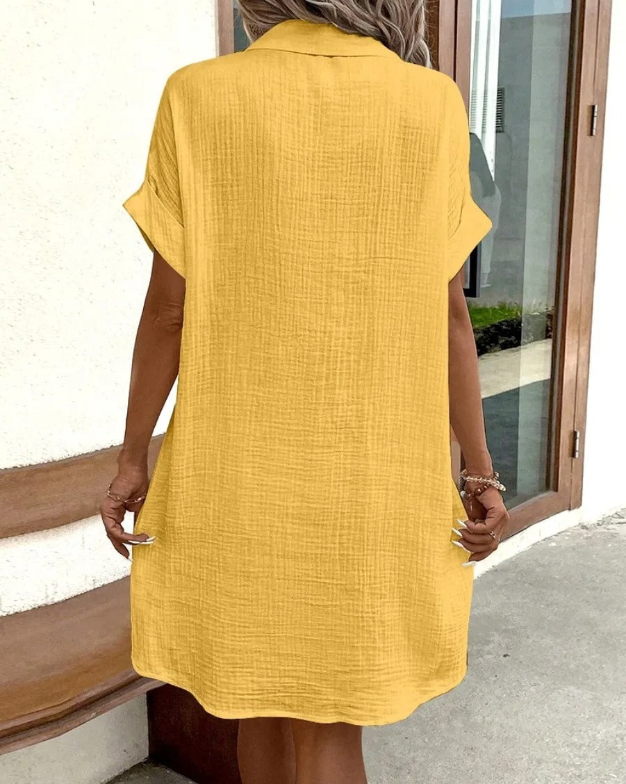 Fenna | Robe à Boutons Sans Effort
