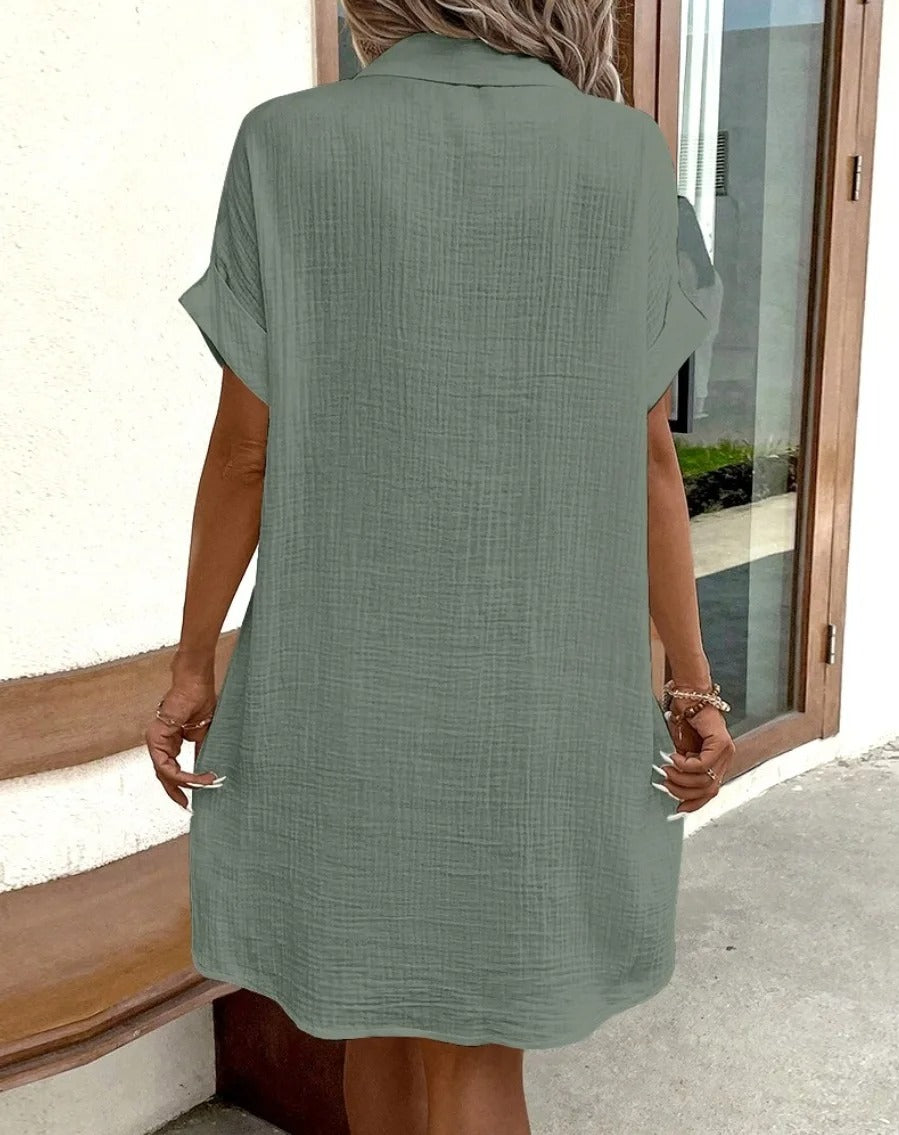 Fenna | Robe à Boutons Sans Effort