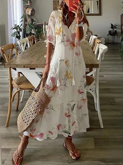 Dianna - Boho Mave Jurk