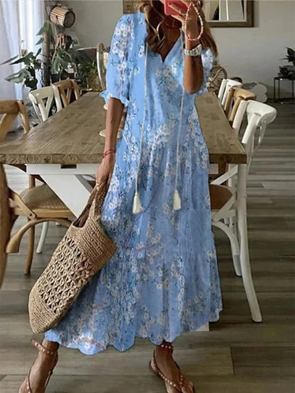 Dianna - Boho Mave Jurk