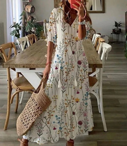 Dianna - Boho Mave Jurk