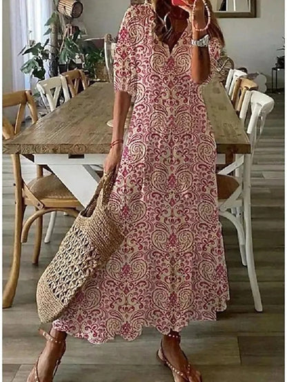 Dianna - Boho Mave Jurk
