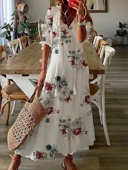 Dianna - Boho Mave Jurk